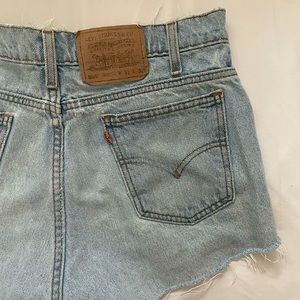 Vintage Orange Tab 505 Levi Shorts